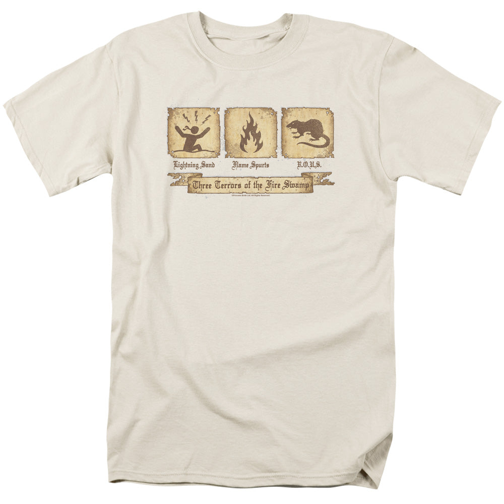 The Princess Bride Three Terrors Mens T Shirt Cream Officially Licensed