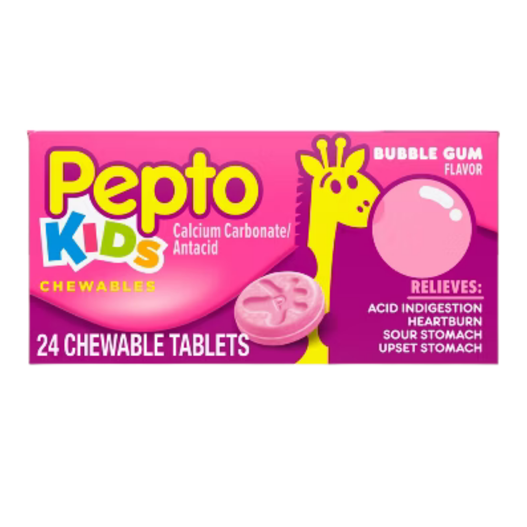 Pepto‑Bismol Children’s Bubble Gum Flavor Chewable Tablets (24 count)