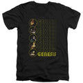 Genesis The Carpet Crawlers Mens Slim Fit V-Neck T Shirt Black