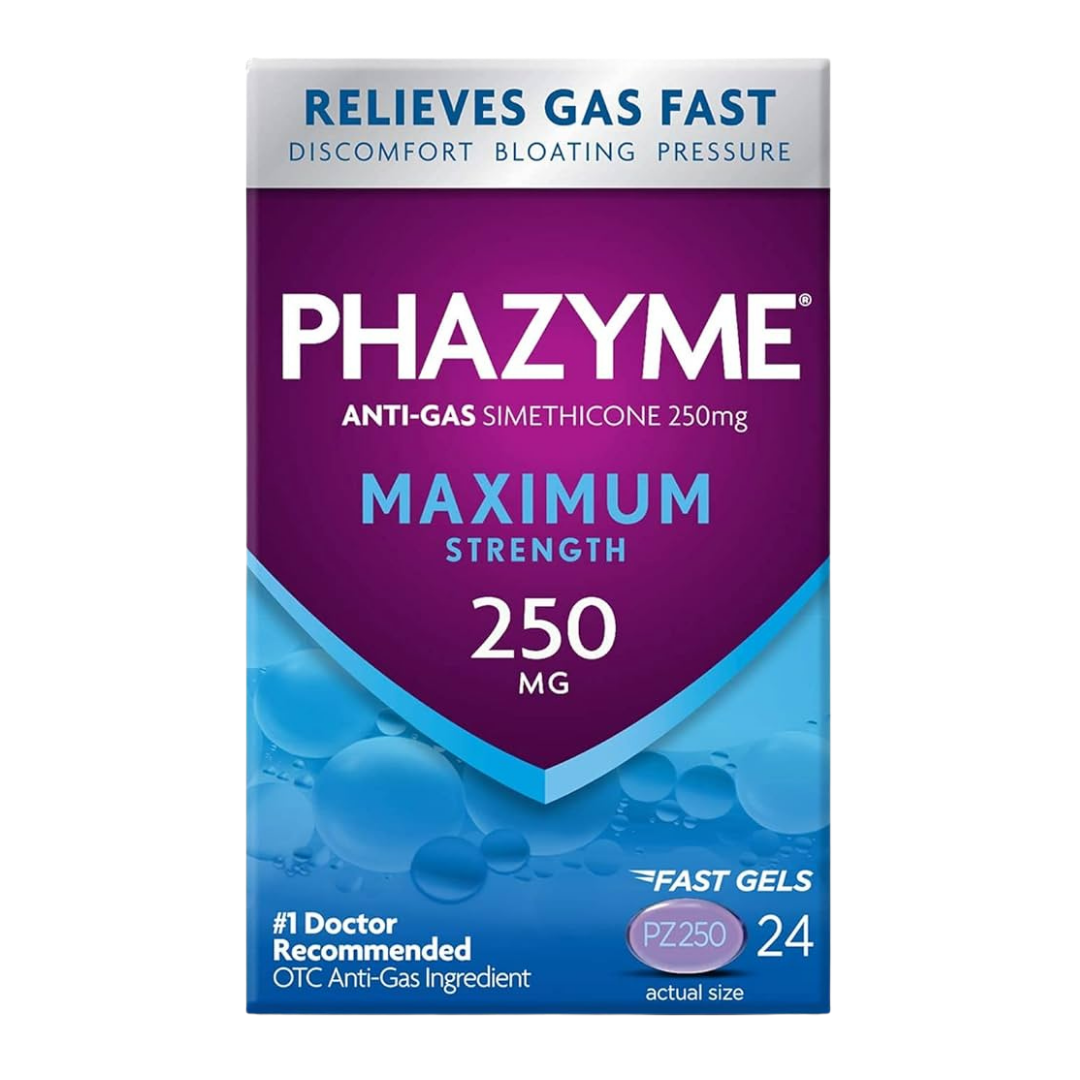 Phazyme Anti‑Gas Softgels (24 count)