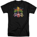 Power Rangers Rangers Unite Mens Tall T Shirt Black Officially Licensed