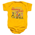 Power Rangers Morphin Time Infant Baby Snapsuit Gold Officially Licensed