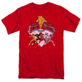Power Rangers Retro Rangers Mens T Shirt Red Officially Licensed