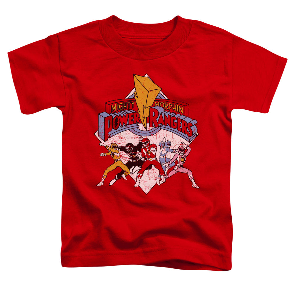 Power Rangers Retro Rangers Toddler Kids Youth T Shirt Red Officially Licensed