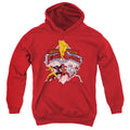 Power Rangers Retro Rangers Kids Youth Hoodie Red Officially Licensed