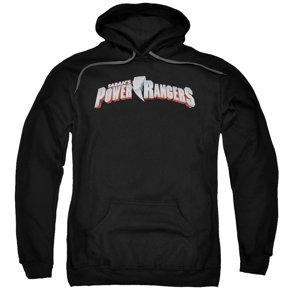 Power Rangers New Logo Mens Hoodie Black Officially Licensed