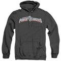 Power Rangers New Logo Heather Mens Hoodie Black Officially Licensed