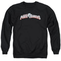 Power Rangers New Logo Mens Crewneck Sweatshirt Black Officially Licensed