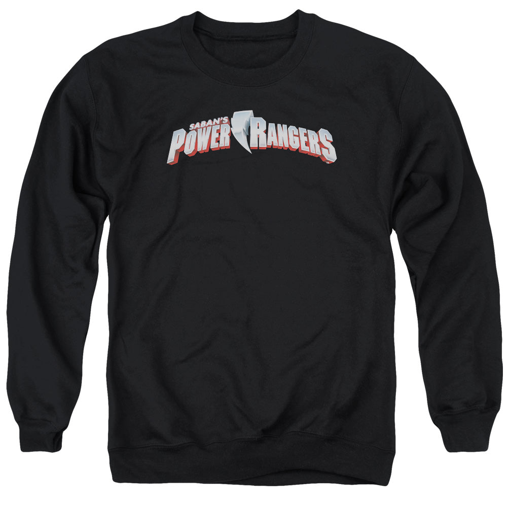 Power Rangers New Logo Mens Crewneck Sweatshirt Black Officially Licensed