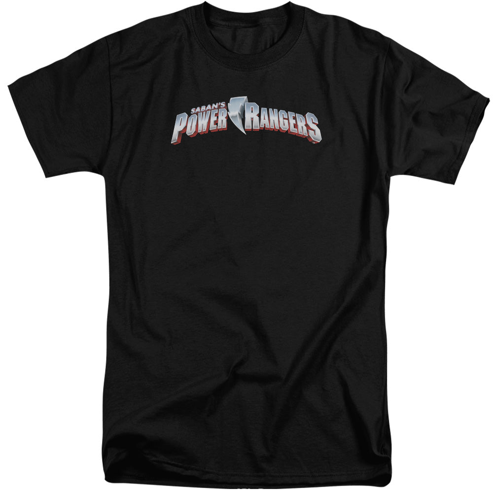 Power Rangers New Logo Mens Tall T Shirt Black Officially Licensed