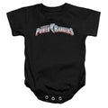 Power Rangers New Logo Infant Baby Snapsuit Black Officially Licensed