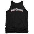 Power Rangers New Logo Mens Tank Top Shirt Black Officially Licensed