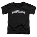 Power Rangers New Logo Toddler Kids Youth T Shirt Black Officially Licensed