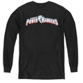 Power Rangers New Logo Long Sleeve Kids Youth T Shirt Black Officially Licensed