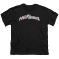 Power Rangers New Logo Kids Youth T Shirt Black Officially Licensed