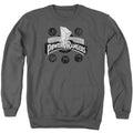 Power Rangers Power Coins Mens Crewneck Sweatshirt Charcoal Officially Licensed