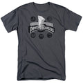 Power Rangers Power Coins Mens T Shirt Charcoal Officially Licensed