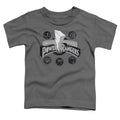 Power Rangers Power Coins Toddler Kids Youth T Shirt Charcoal Officially Licensed