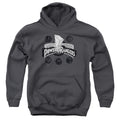 Power Rangers Power Coins Kids Youth Hoodie Charcoal Officially Licensed