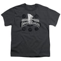 Power Rangers Power Coins Kids Youth T Shirt Charcoal Officially Licensed