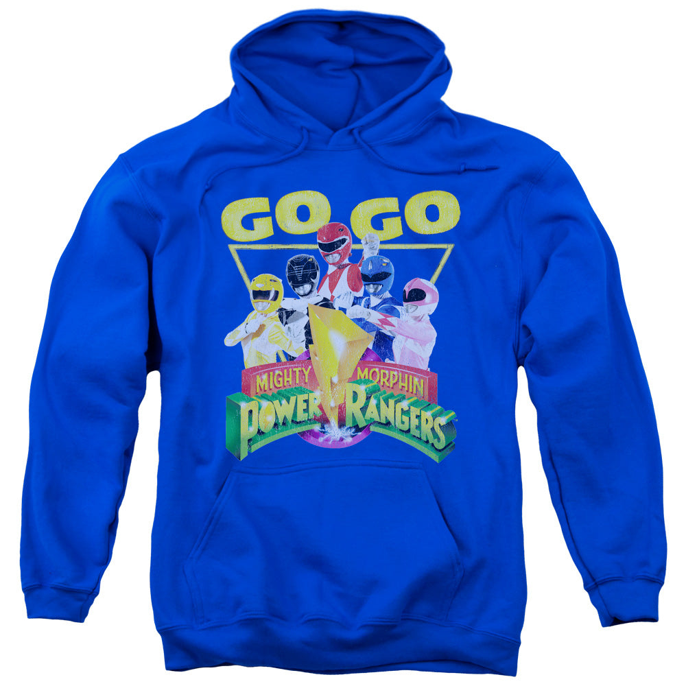 Power Rangers Go Go Mens Hoodie Royal Blue Officially Licensed
