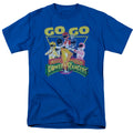 Power Rangers Go Go Mens T Shirt Royal Blue Officially Licensed