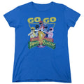 Power Rangers Go Go Womens T Shirt Royal Blue Officially Licensed
