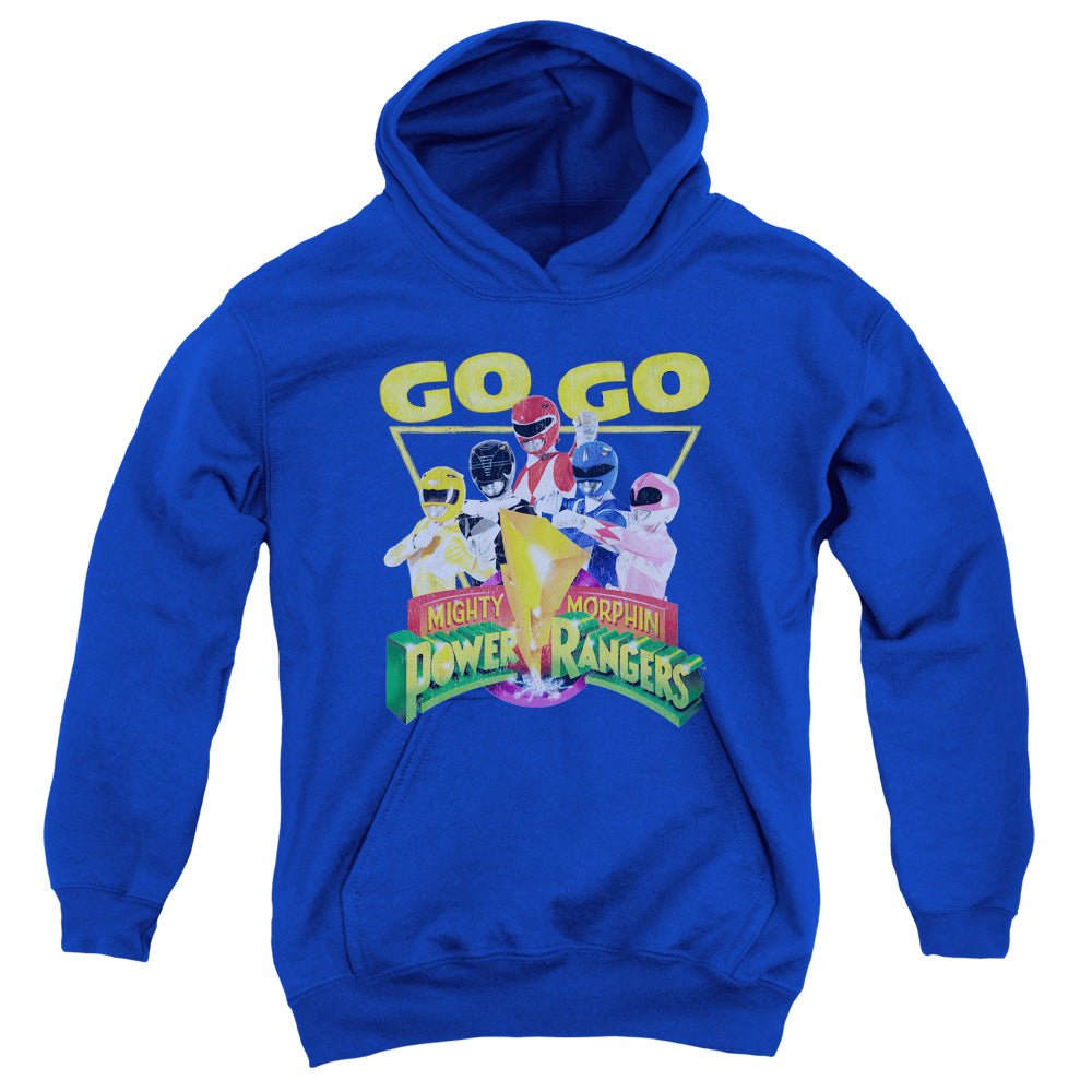 Power Rangers Go Go Kids Youth Hoodie Royal Blue Officially Licensed