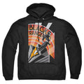 Power Rangers Black Ranger Deco Mens Hoodie Black Officially Licensed