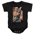 Power Rangers Black Ranger Deco Infant Baby Snapsuit Black Officially Licensed