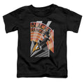 Power Rangers Black Ranger Deco Toddler Kids Youth T Shirt Black Officially Licensed