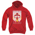 Power Rangers Red Deco Kids Youth Hoodie Red Officially Licensed
