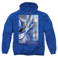 Power Rangers Blue Ranger Deco Mens Hoodie Royal Blue Officially Licensed