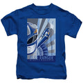 Power Rangers Blue Ranger Deco Juvenile Kids Youth T Shirt Royal Blue Officially Licensed