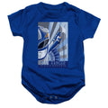 Power Rangers Blue Ranger Deco Infant Baby Snapsuit Royal Blue Officially Licensed