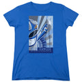 Power Rangers Blue Ranger Deco Womens T Shirt Royal Blue Officially Licensed