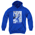 Power Rangers Blue Ranger Deco Kids Youth Hoodie Royal Blue Officially Licensed