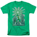 Power Rangers Green Ranger Deco Mens T Shirt Kelly Green Officially Licensed