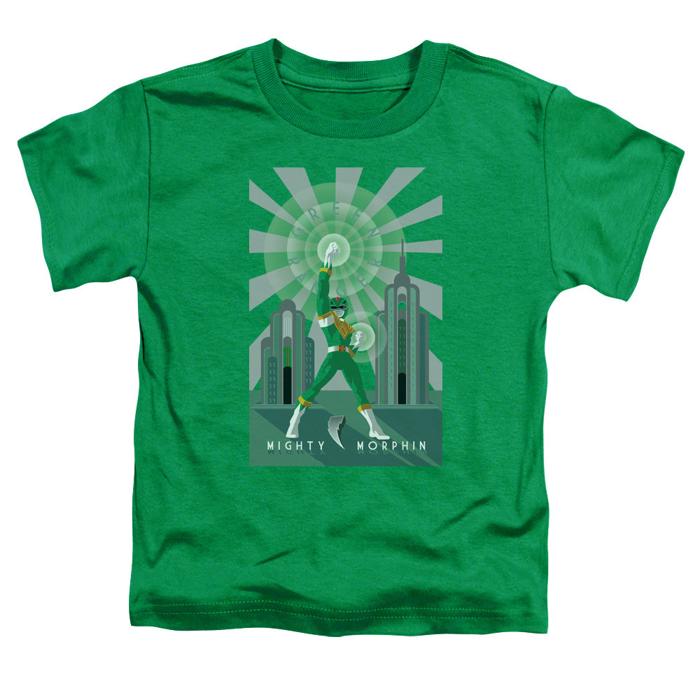 Power Rangers Green Ranger Deco Toddler Kids Youth T Shirt Kelly Green Officially Licensed