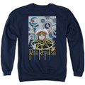 Power Rangers Rita Deco Mens Crewneck Sweatshirt Navy Blue Officially Licensed
