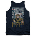 Power Rangers Rita Deco Mens Tank Top Shirt Navy Blue Officially Licensed