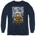 Power Rangers Rita Deco Long Sleeve Kids Youth T Shirt Navy Blue Officially Licensed