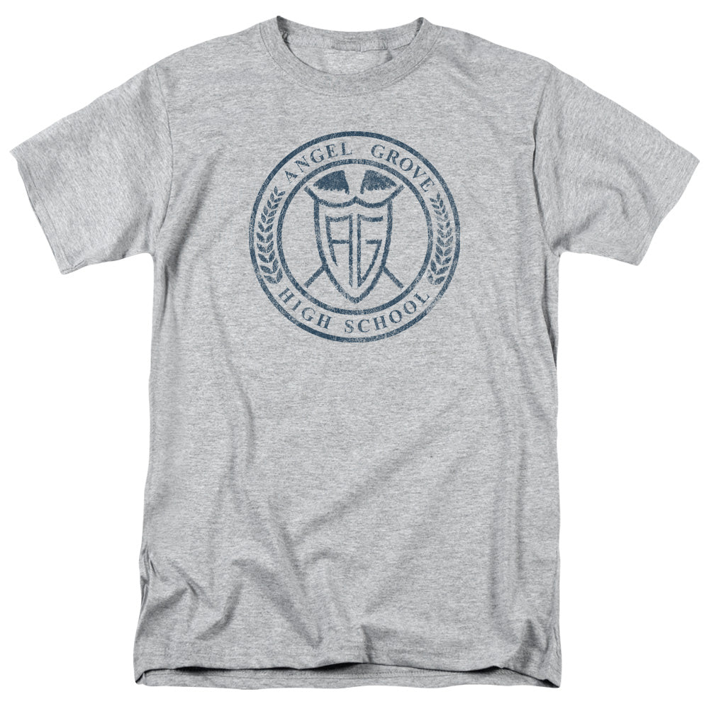 Power Rangers Angel Grove Hs Mens T Shirt Athletic Heather Officially Licensed