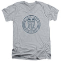 Power Rangers Angel Grove Hs Mens Slim Fit V-Neck T Shirt Athletic Heather Officially Licensed