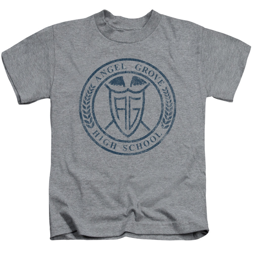 Power Rangers Angel Grove Hs Juvenile Kids Youth T Shirt Athletic Heather Officially Licensed