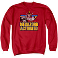 Power Rangers Megazord Activated Mens Crewneck Sweatshirt Red Officially Licensed