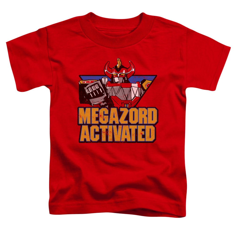 Power Rangers Megazord Activated Toddler Kids Youth T Shirt Red Officially Licensed