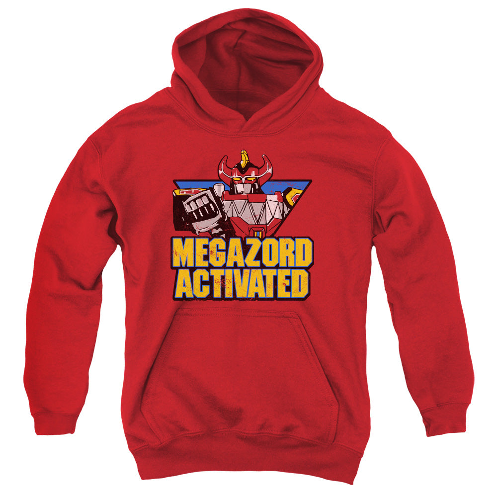 Power Rangers Megazord Activated Kids Youth Hoodie Red Officially Licensed
