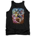 Power Rangers Impressionist Rangers Mens Tank Top Shirt Black Officially Licensed
