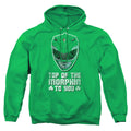 Power Rangers Top Of The Morphin To You Mens Hoodie Kelly Green Officially Licensed